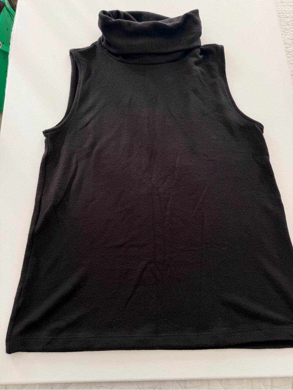 LOFT Black Sleeveless Turtleneck Tank